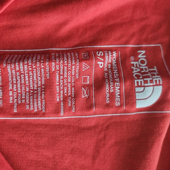 NORTH FACE ORANGE LONG SLEEVE WOMENS SHIRT 2017 BOSTON MARATHON SMALL - Picture 3 of 4